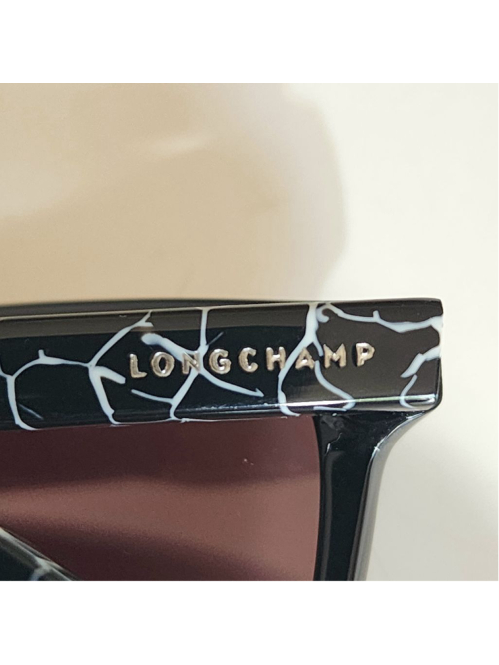 LONGCHAMP NEW LO2613 Mirrored Black Square Sunglasses - Picture 6 of 9
